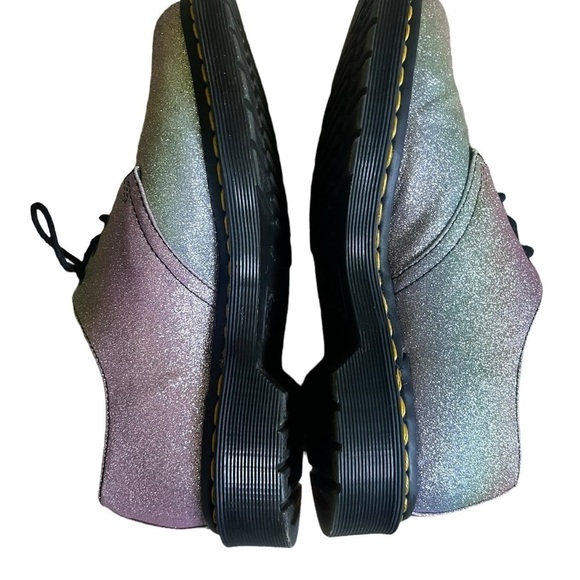 DR. MARTENS 1461 Pascal Rainbow Glitter Oxfords - Picture 6 of 9